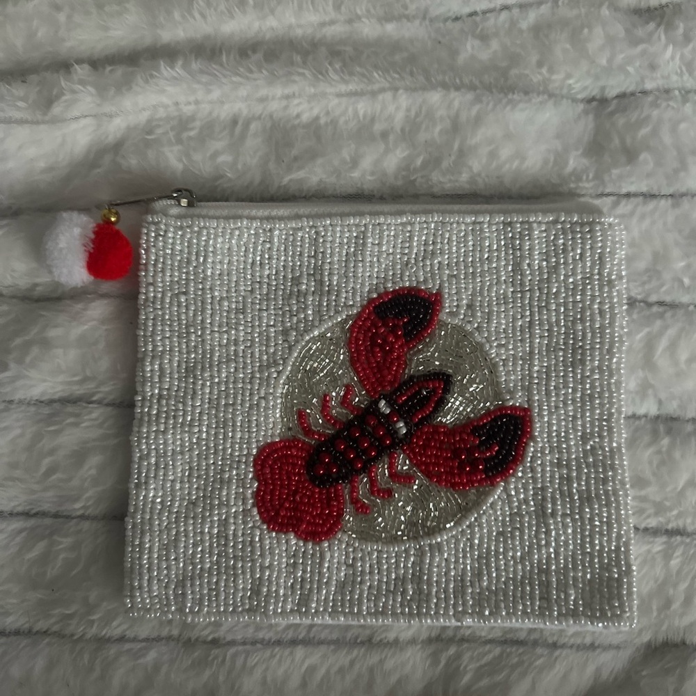Beaded Lobster/Crawfish Pouch